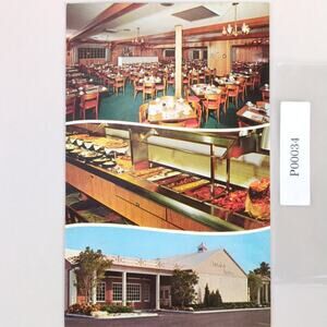 Vtg 1965 Postcard Sweden House Smorgasbord Fort Lauderdale Florida Restaurant